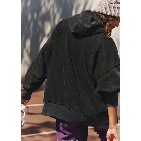 Free People FP Movement Sprint To The Finish Zip-Up Hoodie Jacket Top M 281920 - Picture 4 of 8